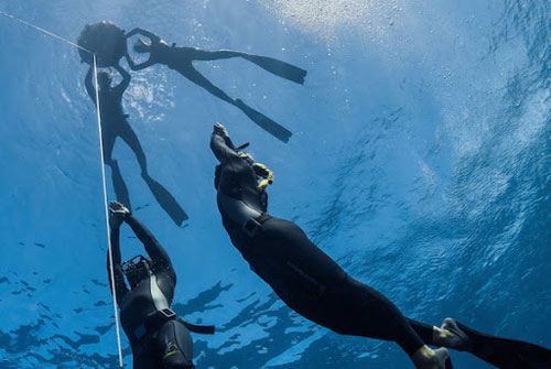 Freediver advanced treinamento em águas abertas