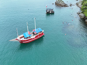 Passeio de barco em Bombinhas